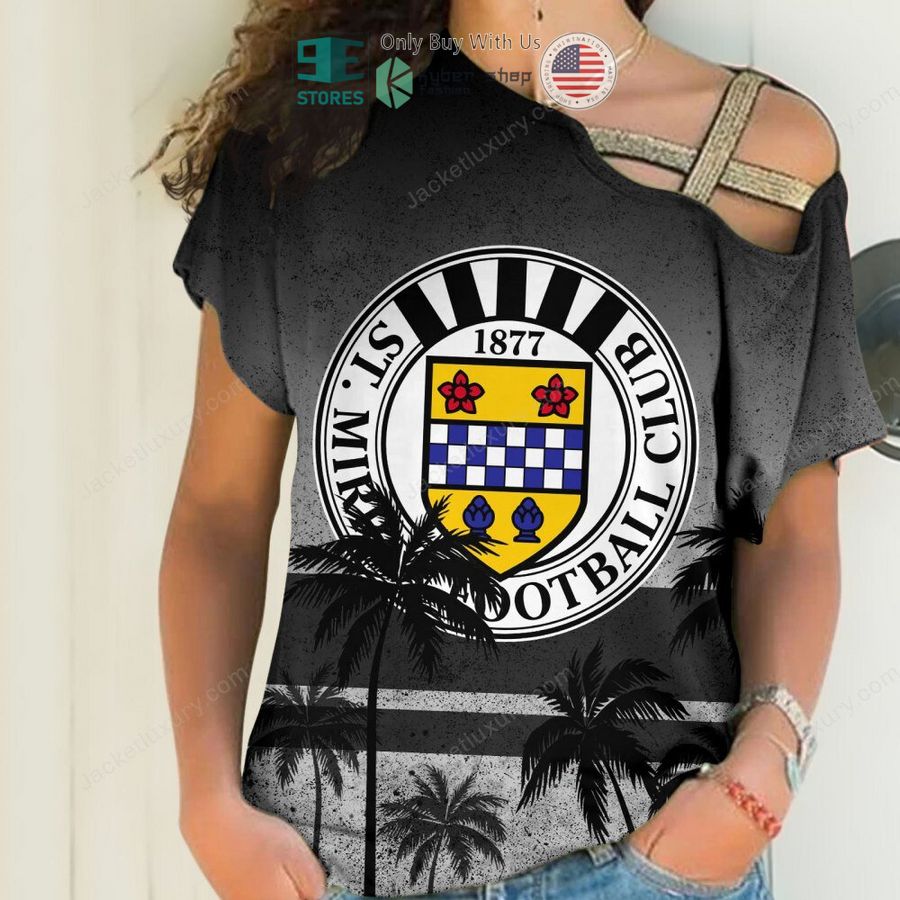 st mirren football club black hawaii shirt shorts 19 20138