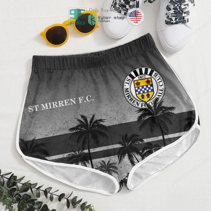 st mirren football club black hawaii shirt shorts 6 60175