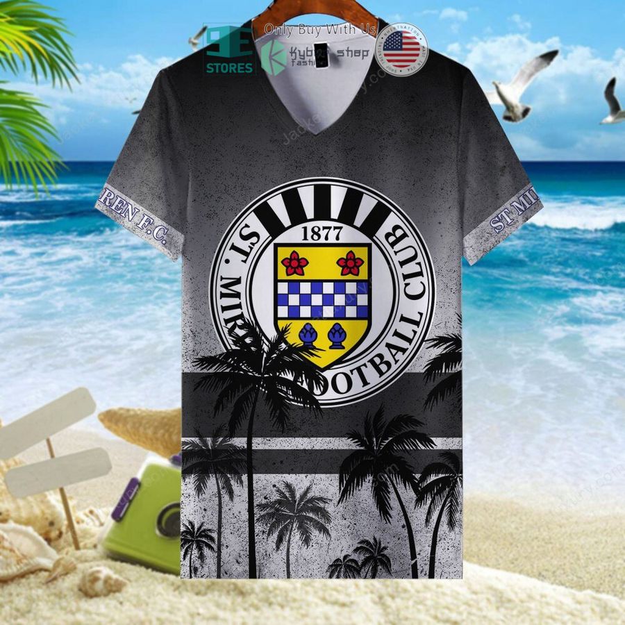 st mirren football club black hawaii shirt shorts 7 20943