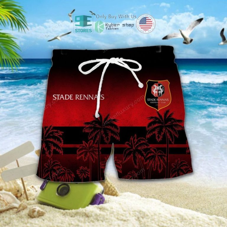 stade rennais f c palm tree hawaiian shirt shorts 2 96188