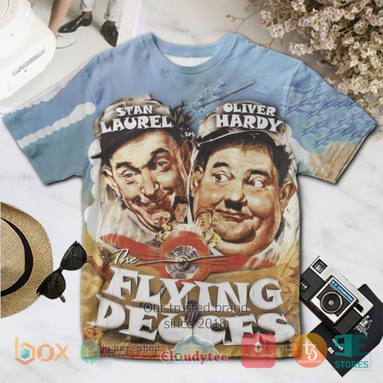 stan laurel and oliver hardy the flying deuces blue album 3d t shirt 1 96301