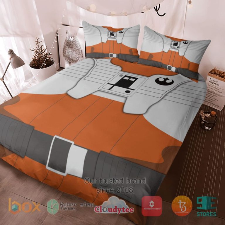 star space orange white bedding set 3 8217