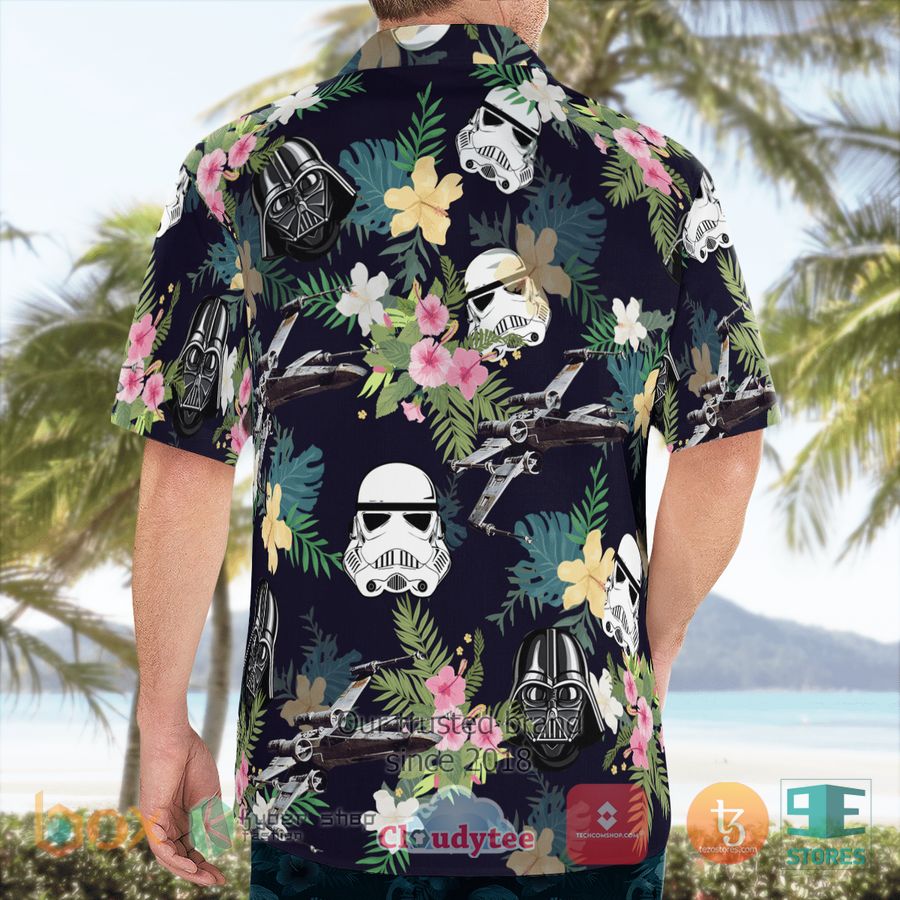 star wars flowers pattern hawaiian shirt 2 61717