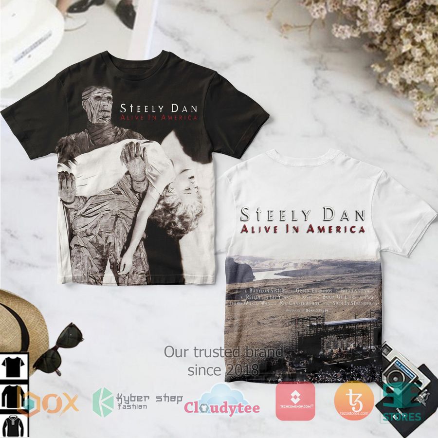 steely dan band alive in america album 3d t shirt 1 58818