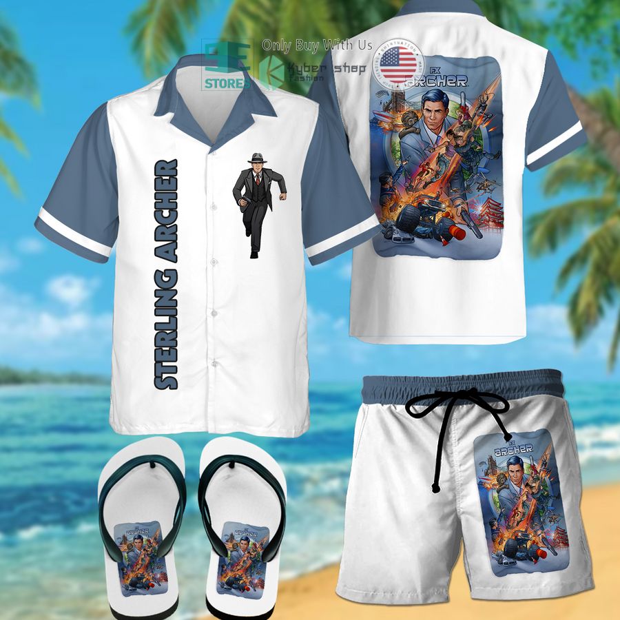 sterling archer hawaiian shirt shorts 1 87291