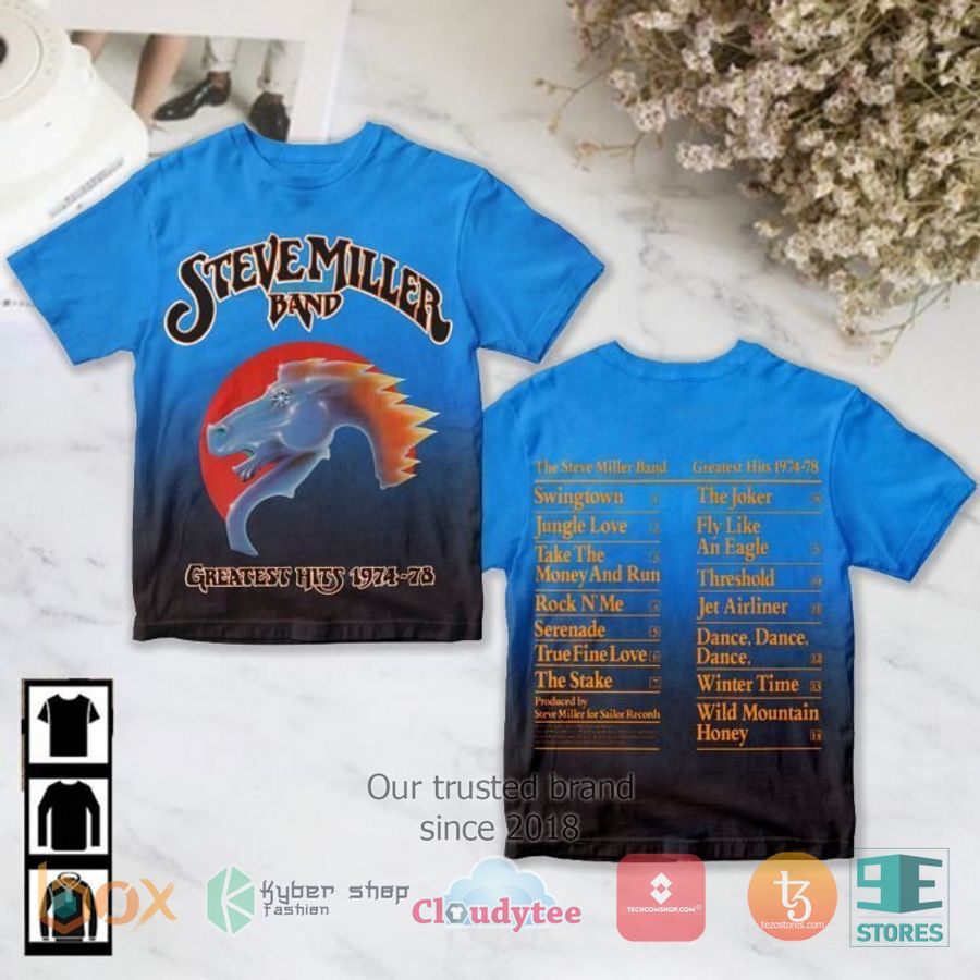 steve miller band greatest hits album 3d t shirt 1 1644