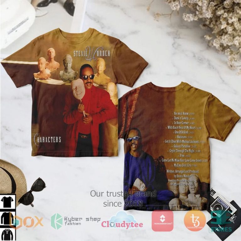 stevie wonder characters album 3d t shirt 1 83637