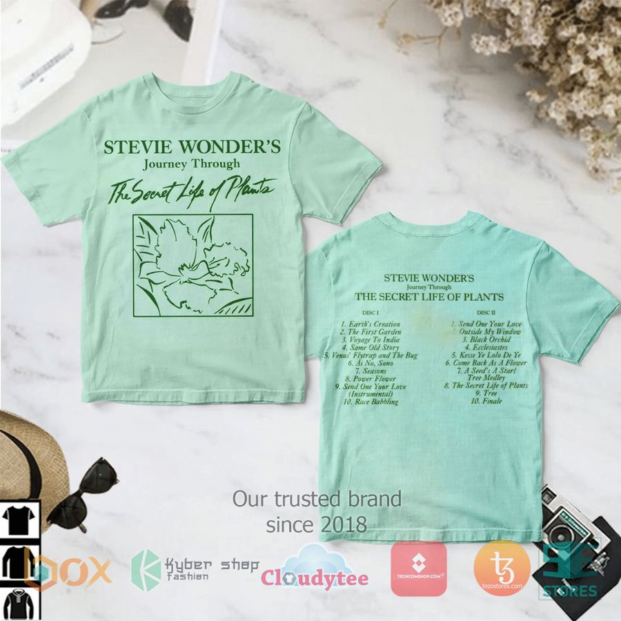 stevie wonder journey through the secret life of plants album 3d t shirt 1 98140