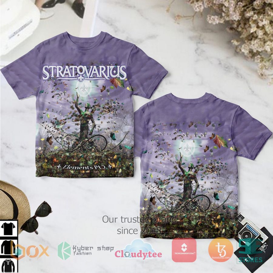 stratovarius band elements pt 2 album 3d t shirt 1 68117