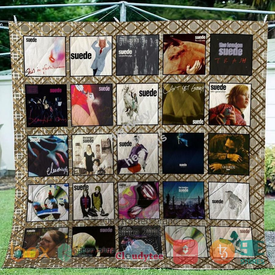 suede band album covers quilt 1 78549