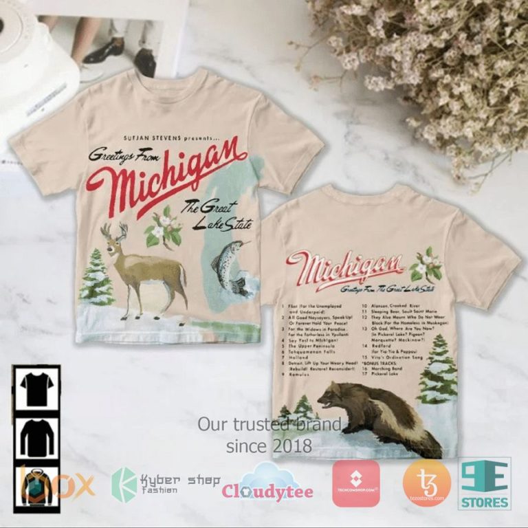 sufjan stevens michigan album 3d t shirt 1 38028