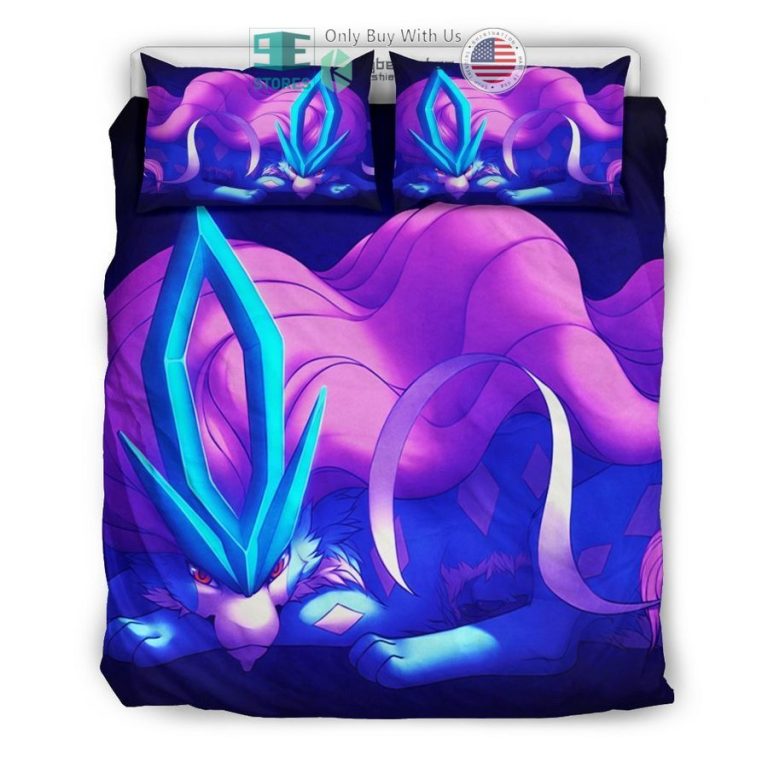 suicune pokemon bedding set 3 9227