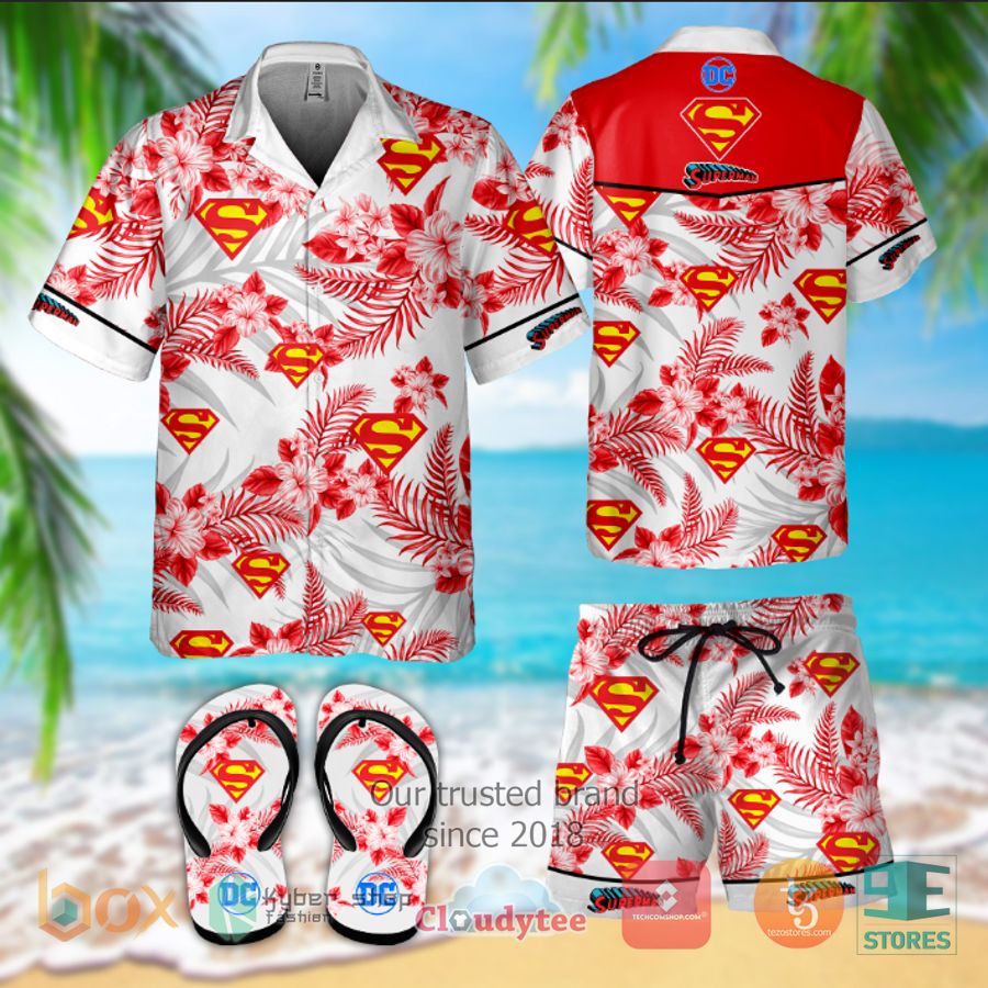 superman dc comics hawaiian shirt shorts 1 62717