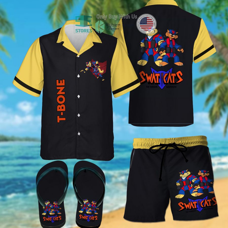 swat cats t bone hawaiian shirt shorts 1 64994