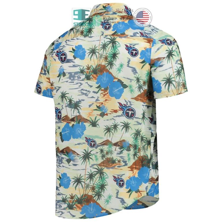 tennessee titans foco paradise floral cream hawaiian shirt 3 5251