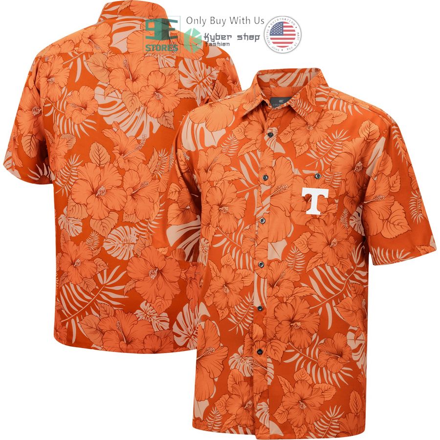 tennessee volunteers colosseum the dude camp tennessee orange hawaiian shirt 1 37827
