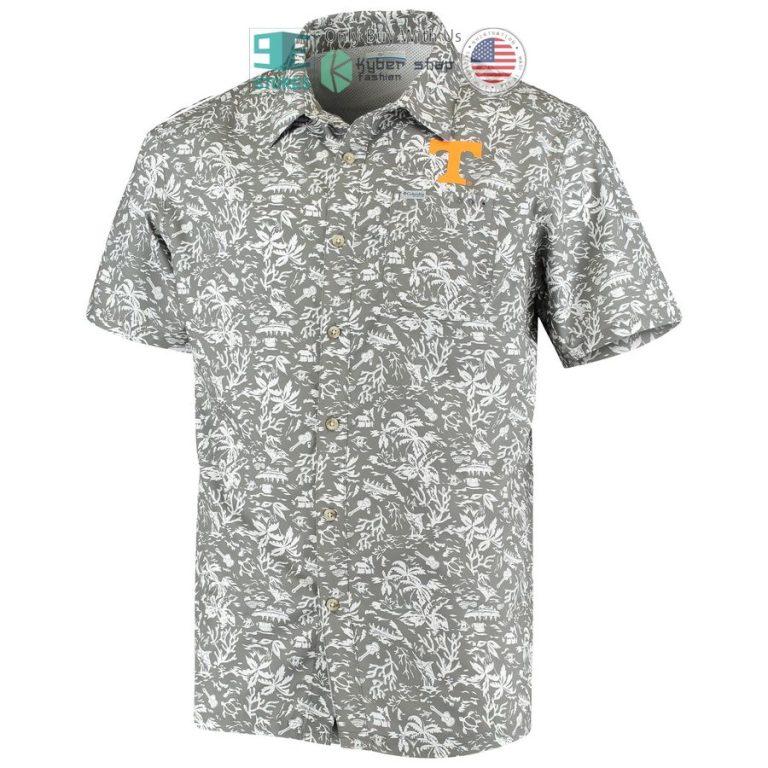 tennessee volunteers columbia super slack tide charcoal hawaiian shirt 2 80305