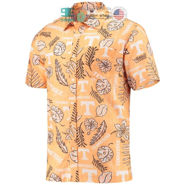 tennessee volunteers wes willy vintage floral tennessee orange hawaiian shirt 2 44656