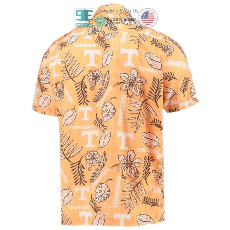 tennessee volunteers wes willy vintage floral tennessee orange hawaiian shirt 3 27784