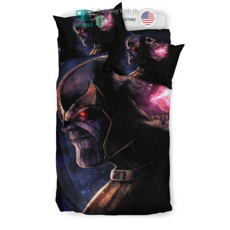 thanos death black bedding set 2 50799