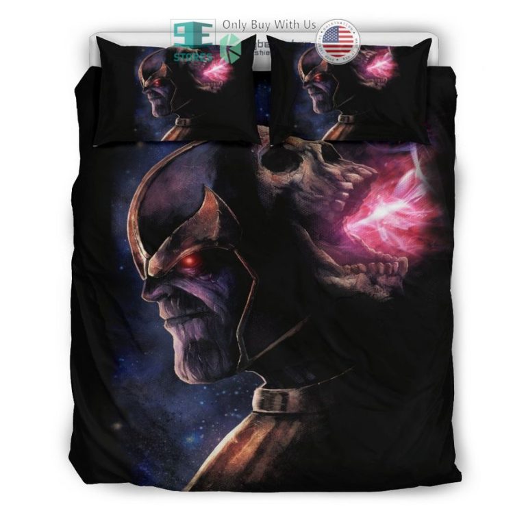 thanos death black bedding set 3 97427