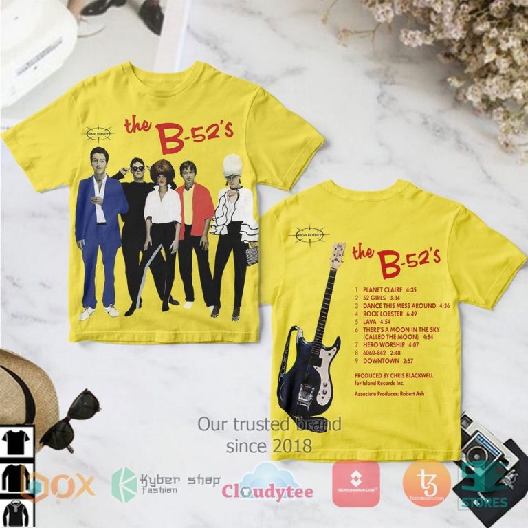 the b 52s play loud album 3d t shirt 1 83232