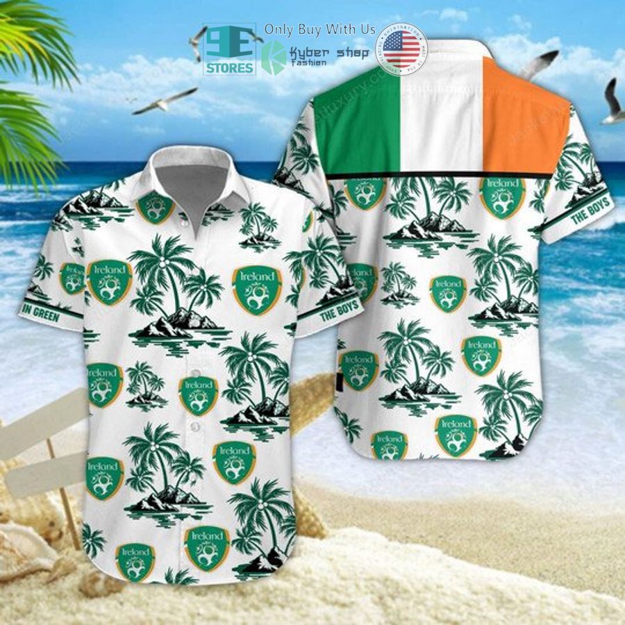 the boys in green republic of ireland national football team hawaiian shirt shorts 1 8360
