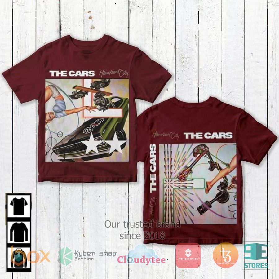 the cars heartbeat city album 3d t shirt 1 6890