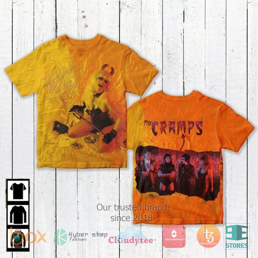 the cramps band a date with elvis album 3d t shirt 1 10989
