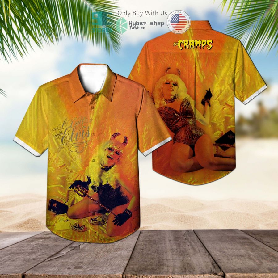 the cramps band a date with elvis album hawaiian shirt 1 24010