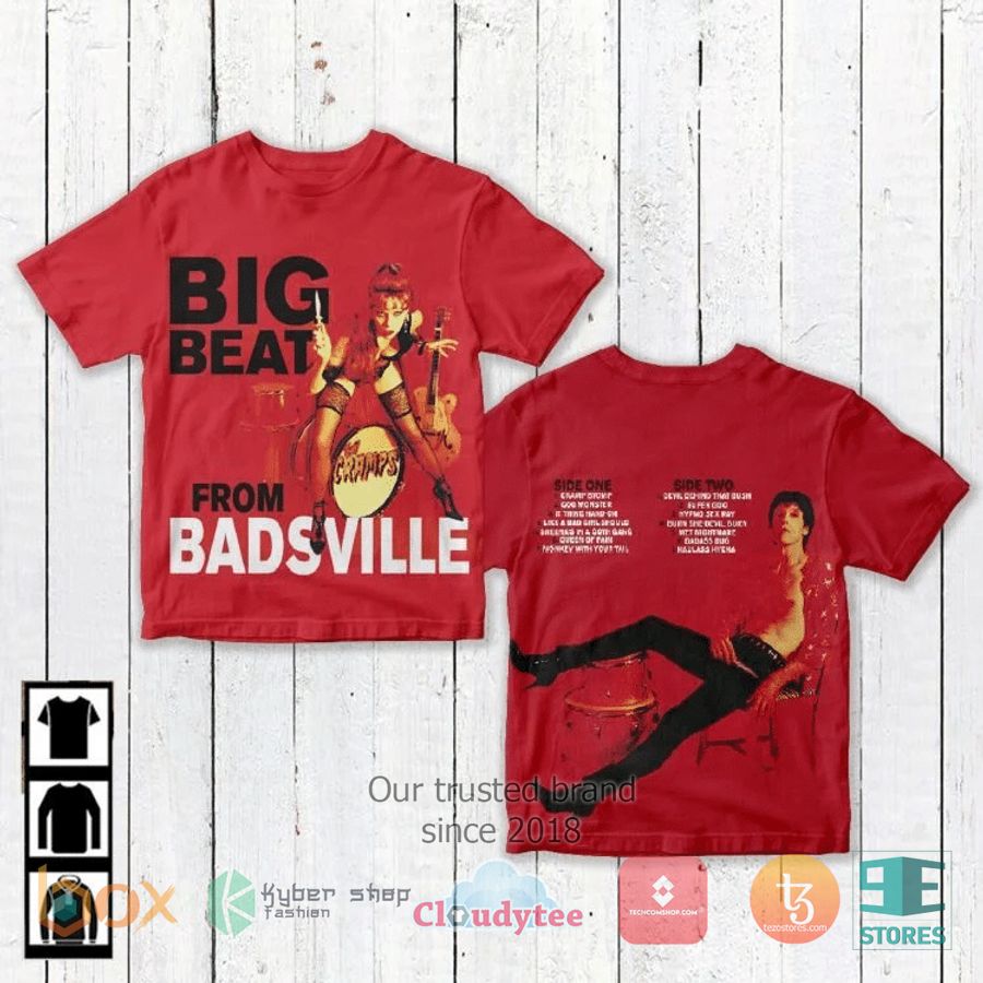 the cramps band big beat from badsville album 3d t shirt 1 38886