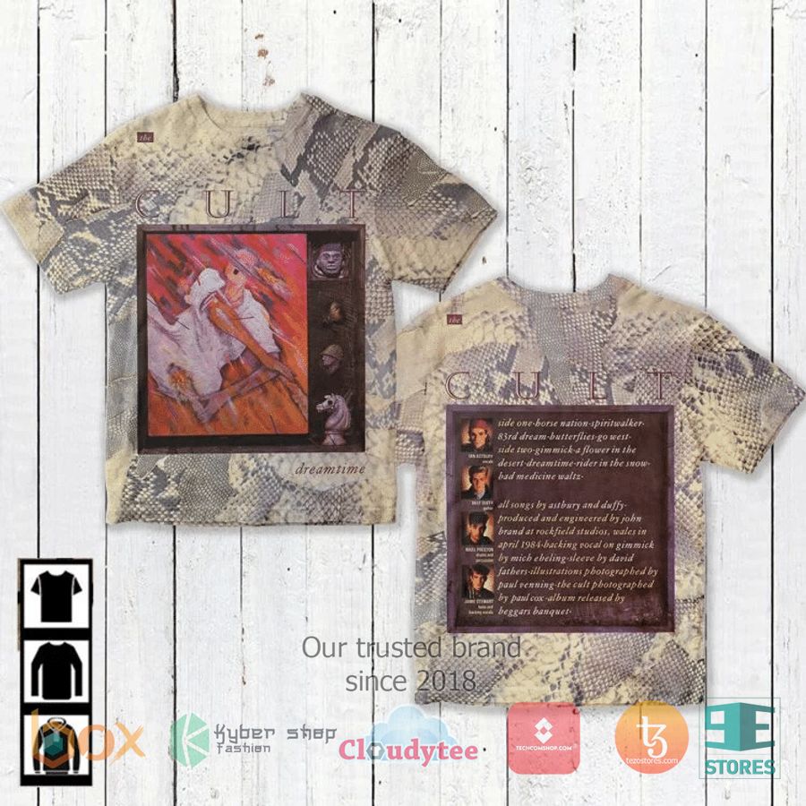 the cult band dreamtime album 3d t shirt 1 43145