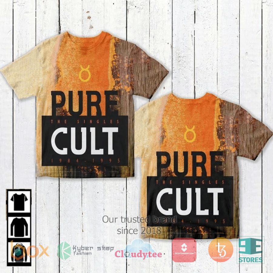 the cult band pure cult the singles 19841995 album 3d t shirt 1 15222