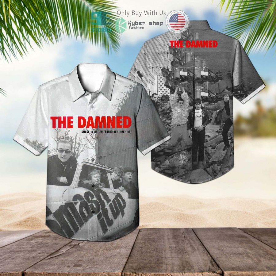 the damned band smash it up the anthology 19761987 album hawaiian shirt 1 43673