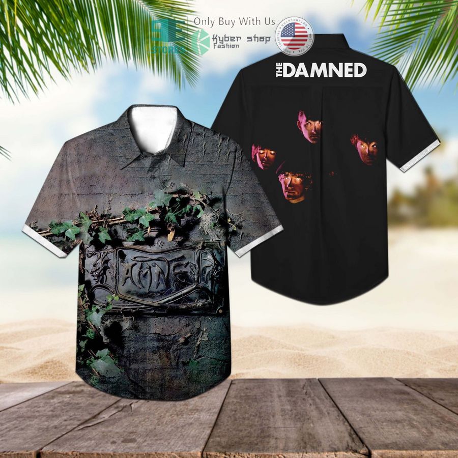 the damned band the black album black hawaiian shirt 1 941