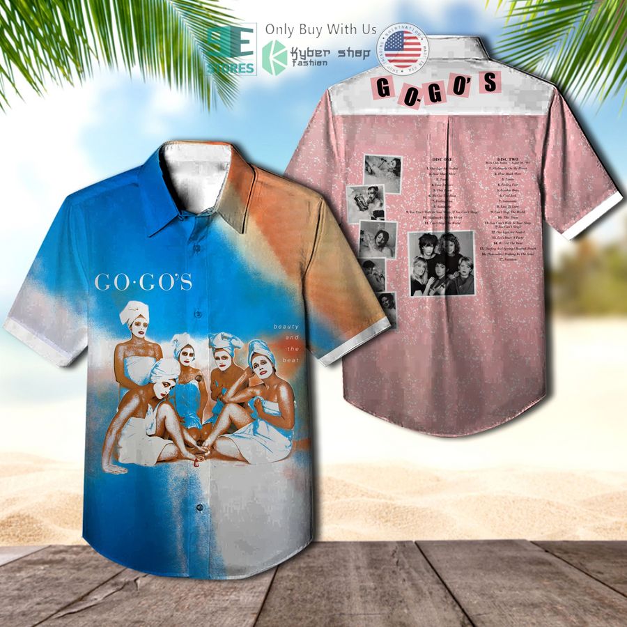 the go gos band beauty and the beat album hawaiian shirt 1 54059