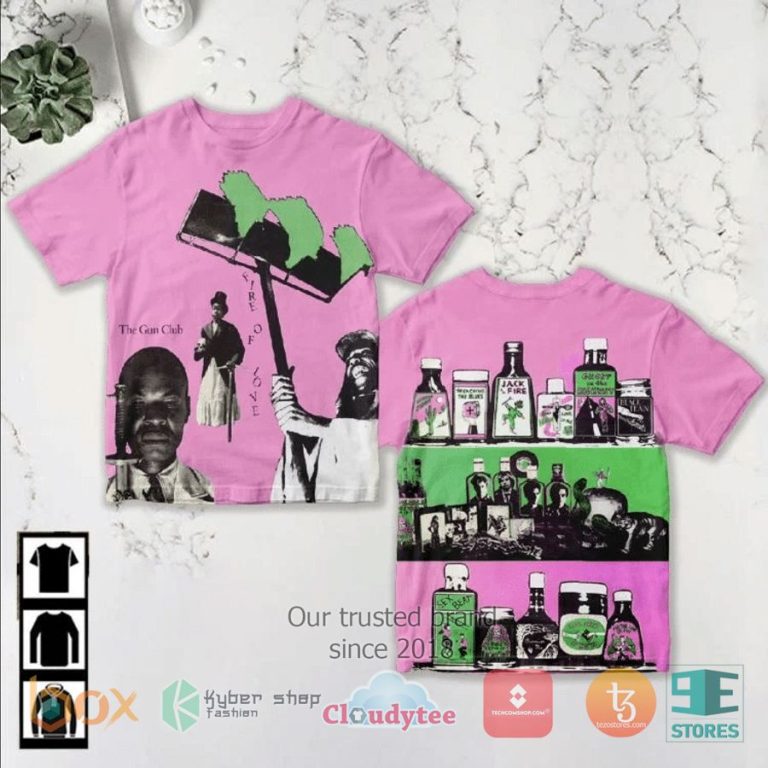 the gun club band fire of love album 3d t shirt 1 28923