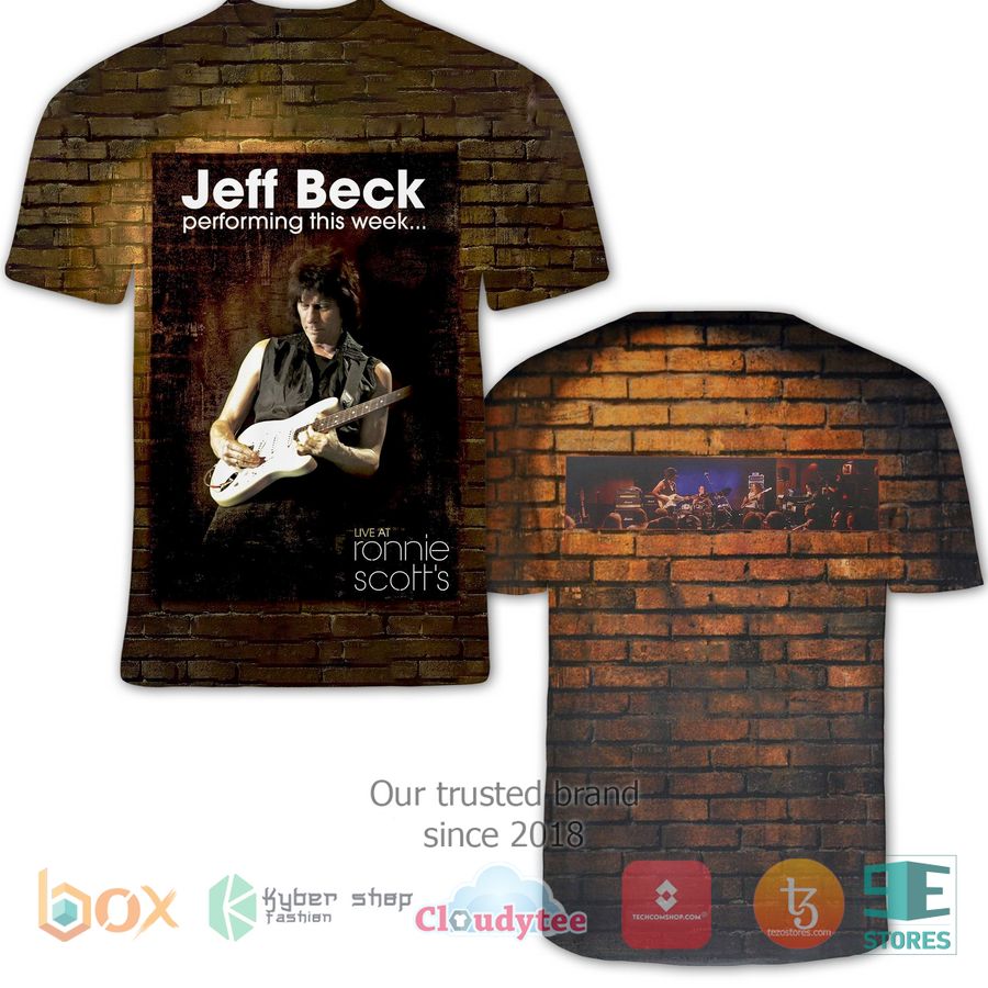 the jeff beck group live at ronnie scotts brown album 3d t shirt 1 38113