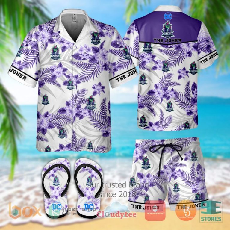 the joker dc comics hawaiian shirt shorts 1 27983