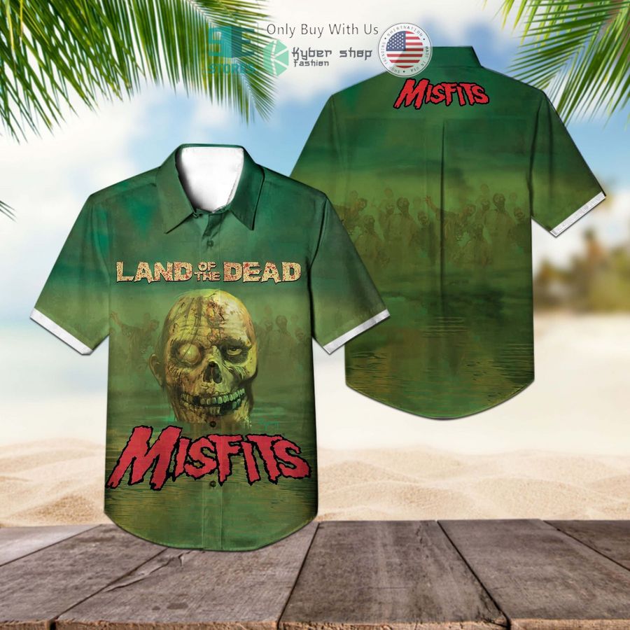 the misfits band land of the dead album hawaiian shirt 1 43505