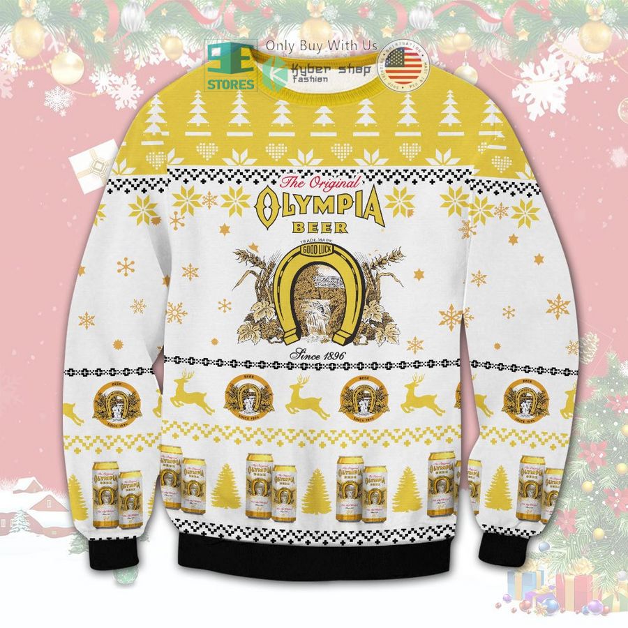 the original olympia beer christmas sweatshirt sweater 1 87381