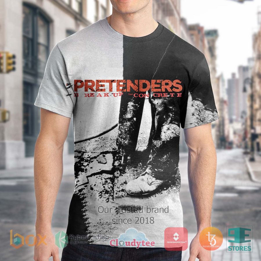 the pretenders band break up the concrete album 3d t shirt 1 36644
