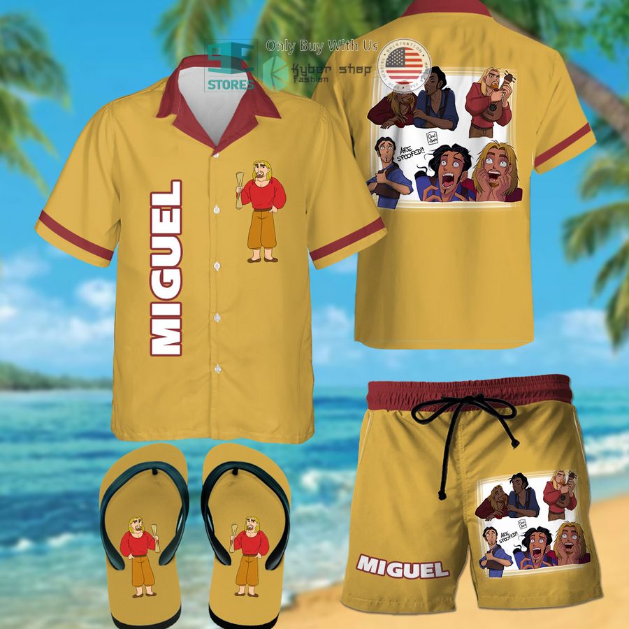 the road to el dorado miguel hawaiian shirt shorts 1 73266