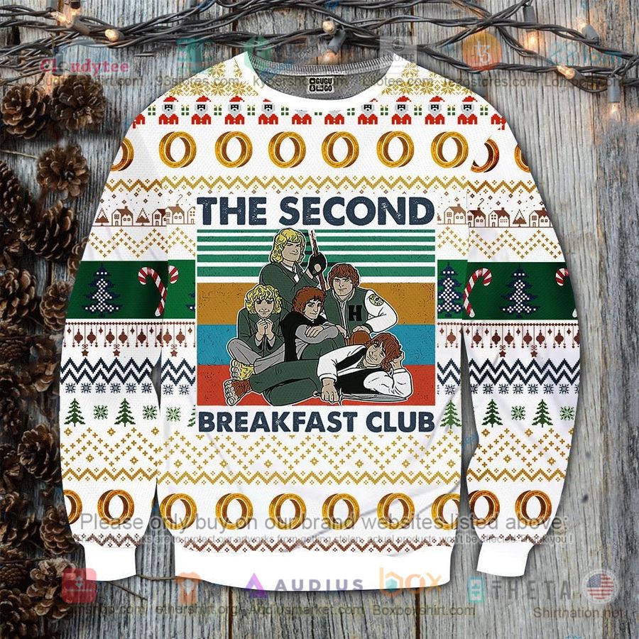 the second breakfast club christmas sweatshirt sweater 1 6152