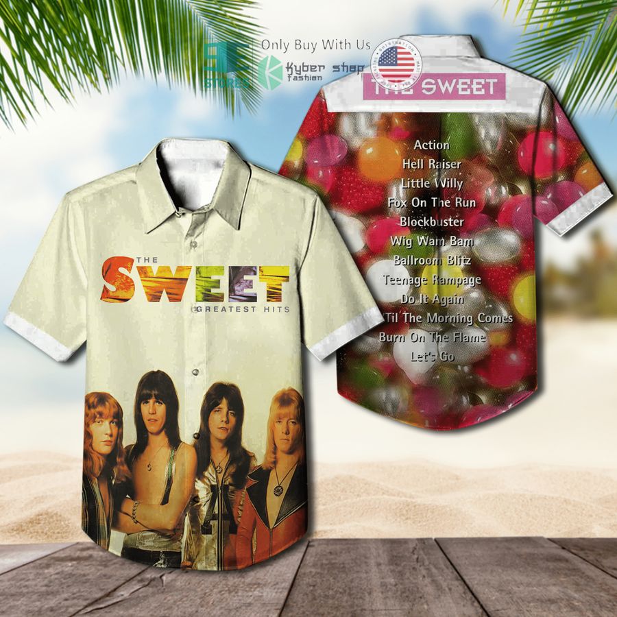 the sweet band greatest hits album hawaiian shirt 1 6047