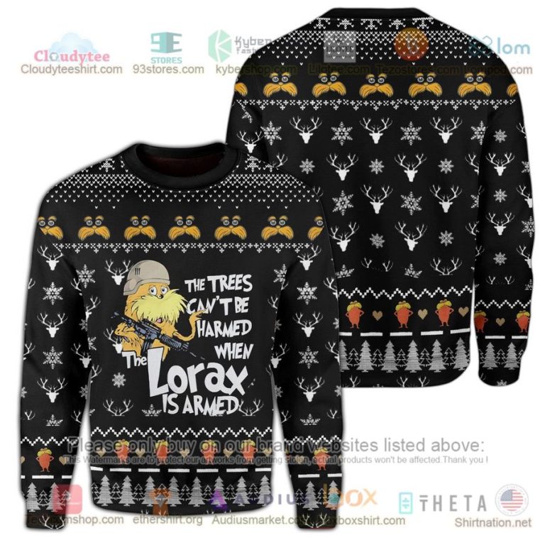 the trees cant be harmed when lorax is armed sweatshirt sweater 2 15081