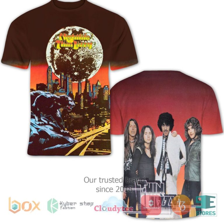 thin lizzy band nightlife album 3d t shirt 1 71349