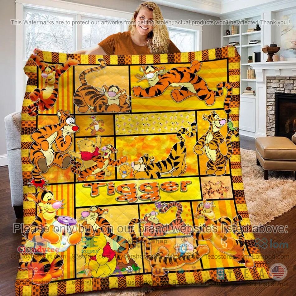tigger and friends yellow quilt 1 45031