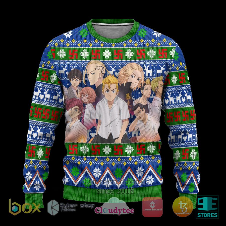tokyo revengers anime xmas ugly christmas sweater 1 27099