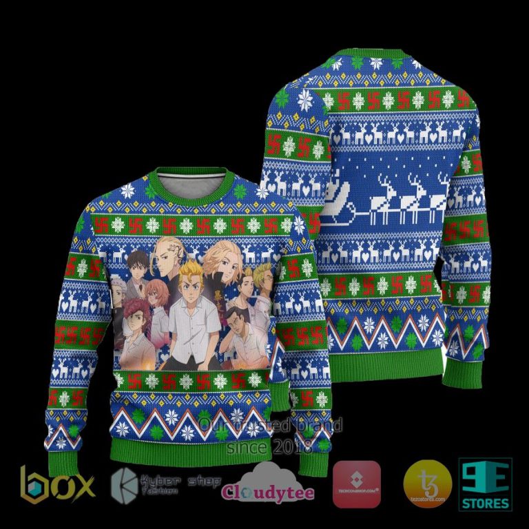 tokyo revengers anime xmas ugly christmas sweater 3 90651